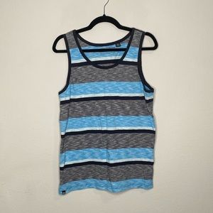 Men’s Micros Striped Tank Top Size Large